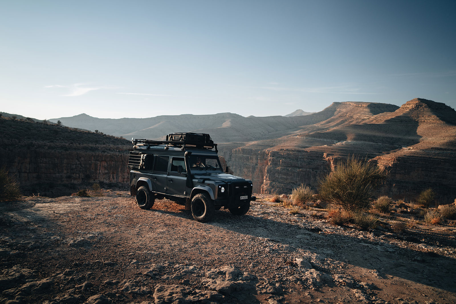 we set up camp on top of the valley