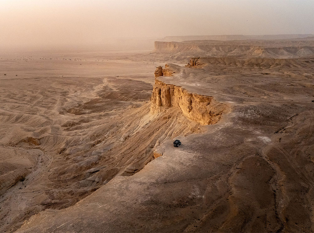 traveling to the edge of the world in our landrover defender