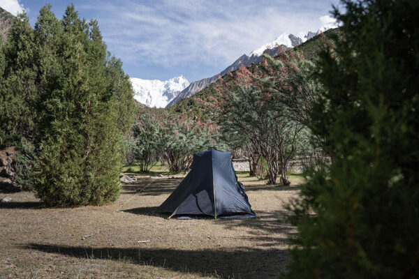 camping on the way to rush lake, trekking pakistan camping on the way to rush lake, trekking pakistan