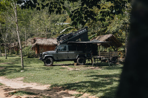 overlanding-malaysia-landrover-defender-offroading-8 camping in the jungle of kuala mu in malaysia