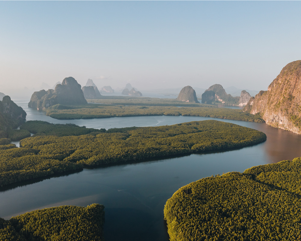 phang gna bay from above