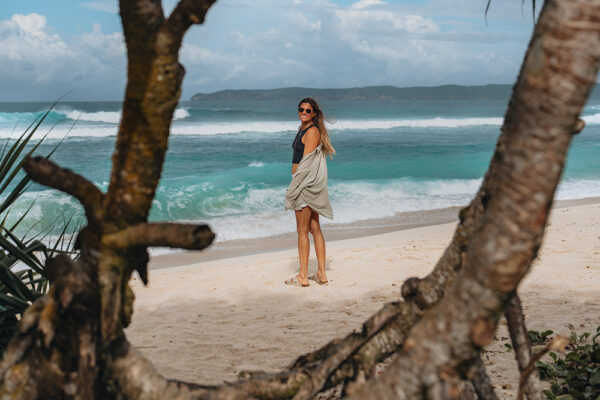 stephanie at the beach