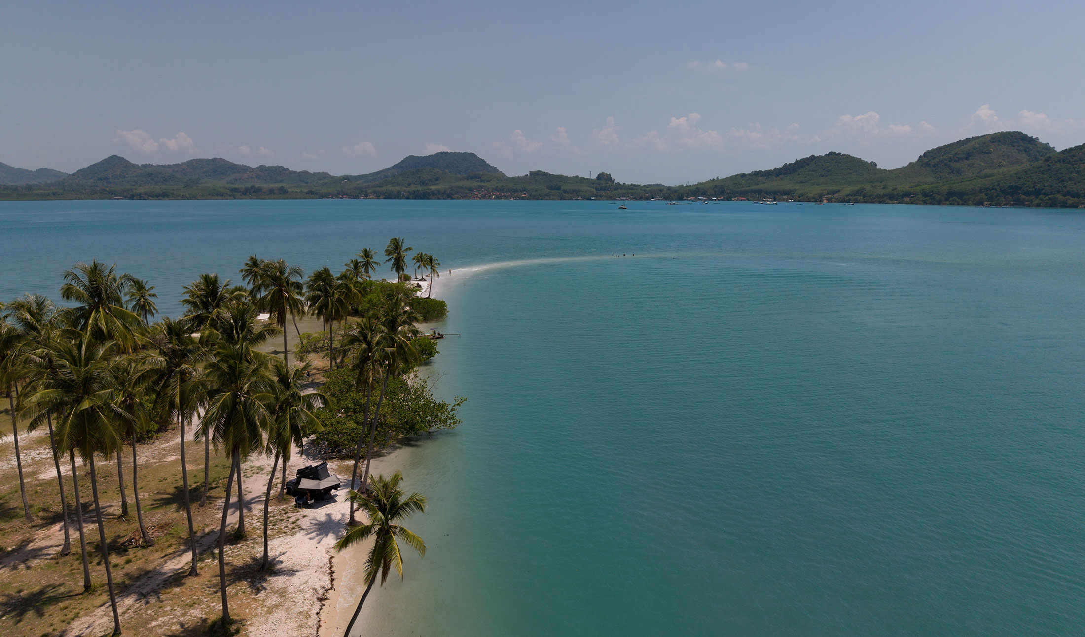 camping at the beach on koh yao yai thailand