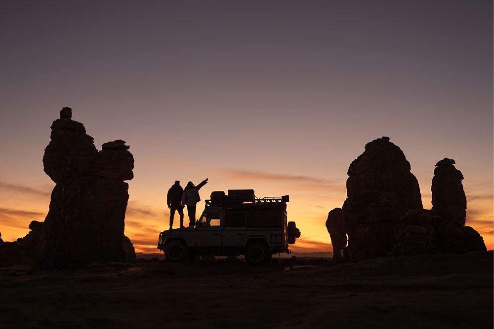 sunset in saudi arabia